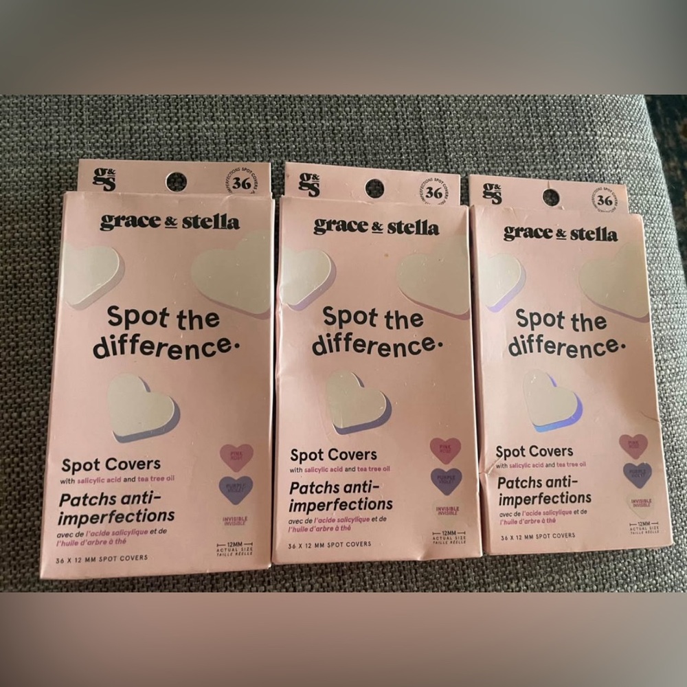 Grace & Stella Acne Patches in Pink Packaging